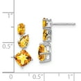 thumbnail image 2 of Primal Gold 14 Karat White Gold Citrine Earrings, 2 of 5