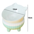 thumbnail image 2 of Cuencos elevados para gatos, cuenco de comida para gatos elevado inclinado antivómitos, cuencos para gatos para proteger la columna vertebral, 2 of 6