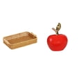 thumbnail image 1 of Cestas de almacenamiento,Cestas de almacenamiento de cocina tejidas con asas hechas a mano,Estatua,Escultura de fruta artificial,estatua y artesanía,Colección de figuras de cerámica para, 1 of 8