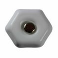 thumbnail image 3 of Milk Glass Kitchen Cabinet Knobs and Drawer Cupboard Door Drawer Cupboard Door Pulls 1 1/4 in. Dia w/ Chrome Screw|Renovators Supply, 3 of 3
