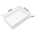 thumbnail image 6 of Logmey 19"x13" White Bathroom Vessel Sink Rectangular Ceramic Sink Porcelain Vanity Basin, 6 of 7