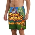 thumbnail image 3 of Game My Singing Monsters Dawn of Fire Men's Beach Shorts Swim Trunks Casual Quick Dry Board Shorts Swimwear Pants with Mesh Lined and Pockets, 3 of 8