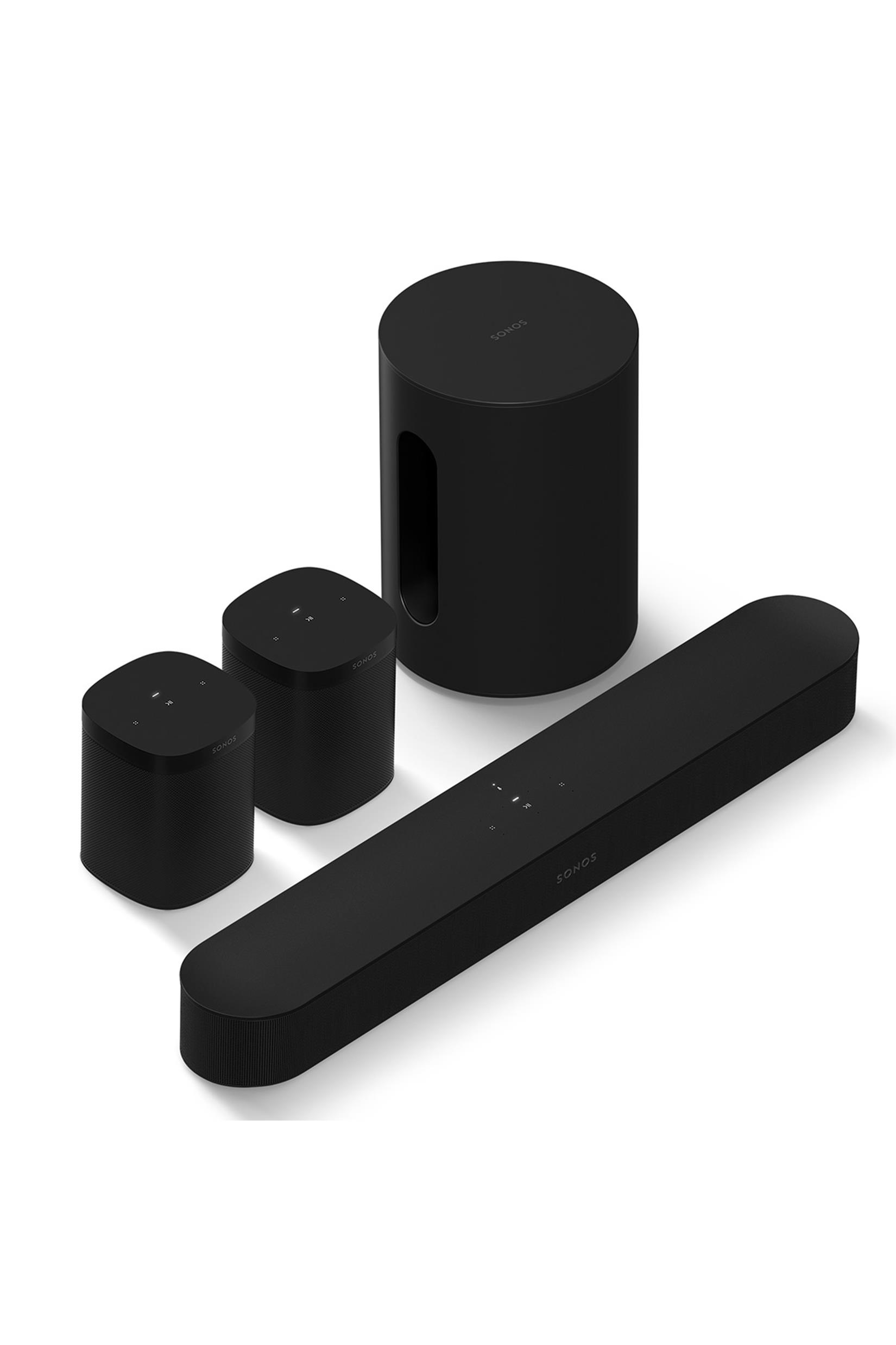 Sonos Immersive Set with Beam (Gen 2, Black) Soundbar, Sub Mini