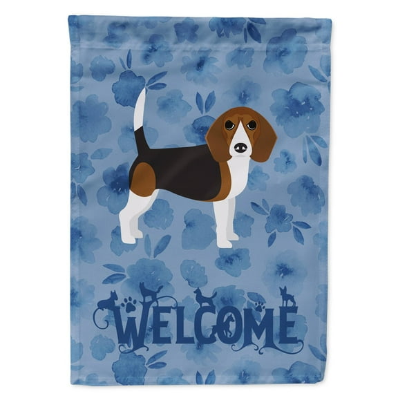 Carolines Treasures CK6061CHF Beagle Welcome Flag Canvas House Size Large multicolor