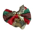 thumbnail image 2 of 2.36 Inch Christmas Bows (Green) - Mini Holiday Decor for Trees, Gifts & Hair Accessories, Polyester Festive Bowknot Ornaments, 2 of 6
