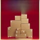 thumbnail image 1 of Cajas de embalaje de logística exprés de cartón extra duro más rígido antillenado de media altura rectangular, 1 of 5