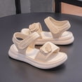 thumbnail image 4 of Xijirk Girls' Cute Open-Toe Sandals Soft-Sole Summer Shoes for Beach Play & Daily Wear,4-4.5 Years, 4 of 9