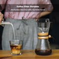 thumbnail image 3 of Wdftyju Filtros de café plegables Embudo de café de goteo de acero inoxidable Goteador de café Wdftyju  6rv4ts5dp5ec6db1, 3 of 6
