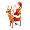 thumbnail image 1 of Papá Noel creativo montando en alces Juguete eléctrico Música para niños Regalo de Navidad Tmvgtek juguetes de los niños, 1 of 9