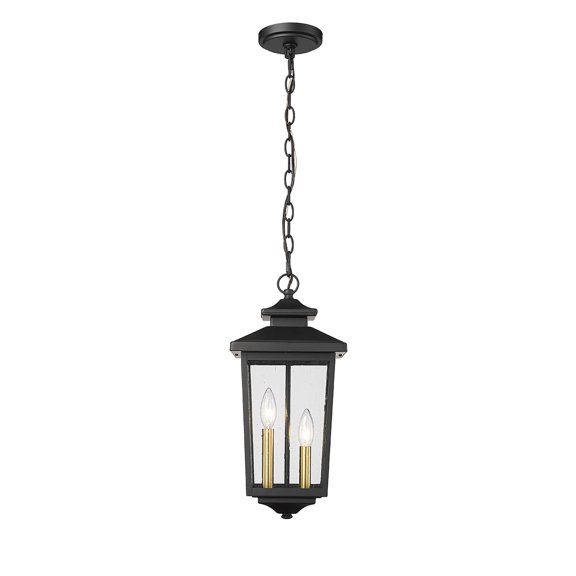 Millennium Lighting 4643 Eldrick 2 Light 8" Wide Taper Candle Mini Pendant - Black