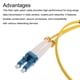 thumbnail image 4 of 5uds 3.3ft Monomodo Dúplex Cable Fibra Óptica Parcheo LSZH Saltador Fibra Óptica LC a LC para Centros Datos Routers Switches Transceptores, 4 of 6