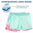 thumbnail image 5 of Lollipie Mens Swim Trunks with Compression Liner 5.5" Inseam Quick Dry Bathing Suit Lightweight Swimming Shorts Bathing Trunks Swimwear Board Shorts, 5 of 8