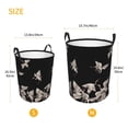 thumbnail image 5 of Kll Japanese White Crane Waterproof Foldable Laundry Hamper Bucket With Handles For Storage Bin,Kids Room,Home Organizer (Small), 5 of 8