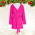 thumbnail image 2 of Gifts for Women Bathrobe for Women Fuzzy Women's Nightgowns & Sleepshirts Oversize Fitness Women's Robes House Womens Robe Hot Pink, 2 of 9
