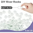 thumbnail image 2 of Flat Glass Marbles 0.66lb/300g,Topboutique Clear Glass Beads,Flat Marble Beads,Transparent Flat Gems,Decorative Vase Filler Table Scatter Decor (17-19mm), 2 of 7