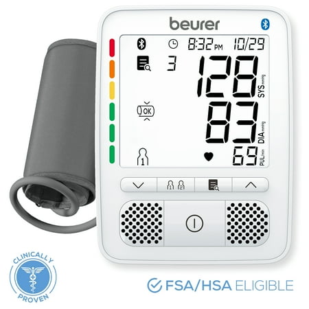 Beurer Premium 800 Upper Arm Blood Pressure Monitor with Bluetooth and Talking Function