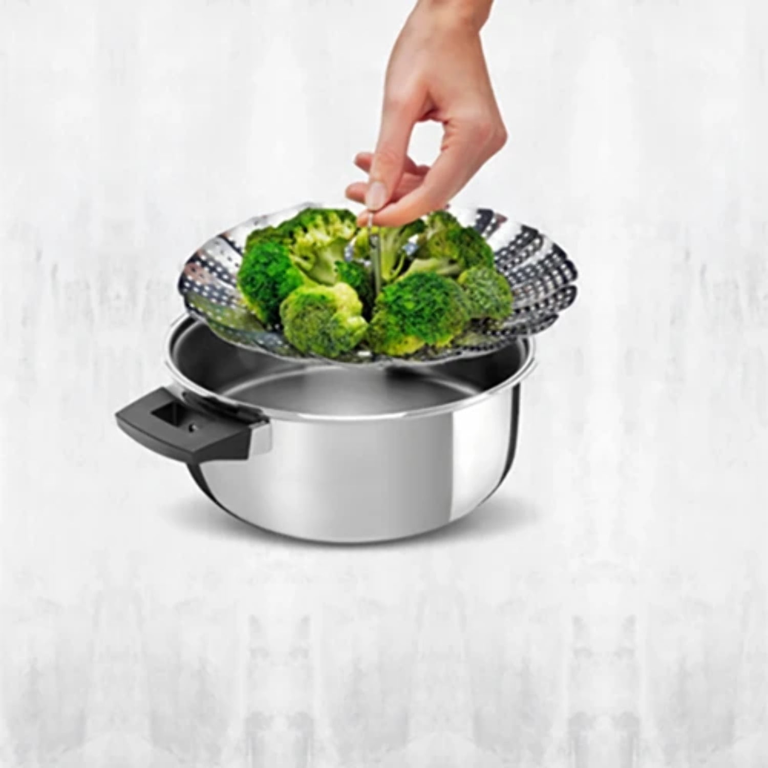 Kuhn Rikon 2-in-1 Steamer For Duromatic Pressure Cooker, 5.5-Inch - 9.5-Inch