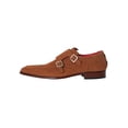 thumbnail image 2 of Jeffery West Suede Monk Shoes, Brown, 2 of 9