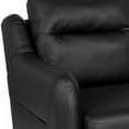 thumbnail image 5 of Flash Furniture Upholstered Bustle Back Arm Chair in Black LeatherSoft, 5 of 12