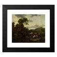 thumbnail image 2 of Nicolaes Pietersz. Berchem 23x20 Black Modern Framed Museum Art Print Titled - Landscape with a Pastoral Scene, 2 of 5