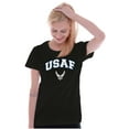 thumbnail image 4 of US Air Force USAF Wing Emblem Women's T Shirt Ladies Tee Brisco Brands S, 4 of 5