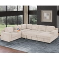 thumbnail image 2 of Hybition Modern Chenille Sofa Pull out Sofabed & Multifunctional Console-Beige, 2 of 9