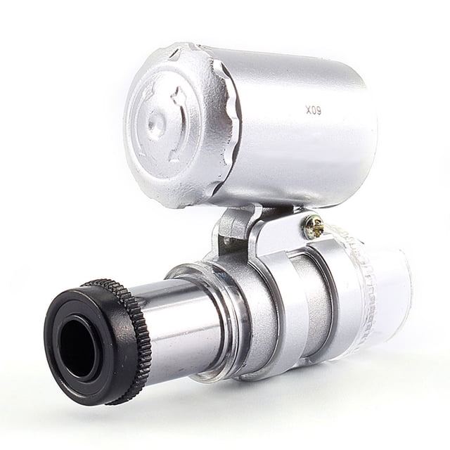 Microscopio con Lupa Jadeshay Mini Microscopio de Bolsillo 60X con Luz LED