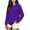 01#Purple, variant on Women's Long Sleeve Crewneck Oversized Sweatshirts Loose Fit Pullover Tops Soft Cute Shirts Work&Casual Daily Lounge Wear Fall Winter Clothes
