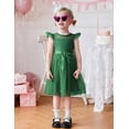 thumbnail image 5 of Arshiner Girls Toddler Dress Summer Ruffle Sleeve Mesh A Line Formal Party Tulle Dresses with Pockets, 5 of 6
