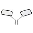 thumbnail image 4 of Espejos Laterales Retrovisores Universales Para Manillar De Motocicleta Cromados Con Perno De 10 Mm Para Harley Kawasaki Suzuki Aprilia Street Bike Cruiser Scooter Tamaño Del Espejo: 125 Mm X 70 Mm, 4 of 5