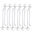 thumbnail image 4 of TEHAUX 40Pcs Utility Pegboard Hook Iron Silver Triangular For Household Users Kitchen Accessories, 4 of 8