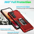thumbnail image 4 of SaniMore for Samsung Galaxy S21 Case, Galaxy S21 Case with Kickstand Armor Magnetic Ring Rugged Protective Military Grade Shockproof Case for Galaxy S21 6.2" 2021, Black, 4 of 10