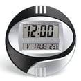 thumbnail image 1 of Redcolurful Electronic Wall Clock Lcd Display Temperature Digital Calendar Bracket Mute Home Office Decoration Clock, 1 of 6