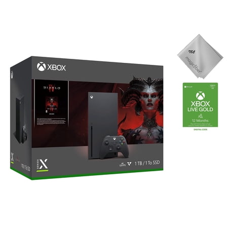 Open Box Microsoft Xbox Series X 1TB SSD with Xbox Game Pass Ultimate, Black, (Open_Box)