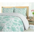 thumbnail image 5 of Ambesonne Turquoise Duvet Cover Set, Spring Butterflies, Queen, Turquoise Seafoam Pearl, 5 of 6