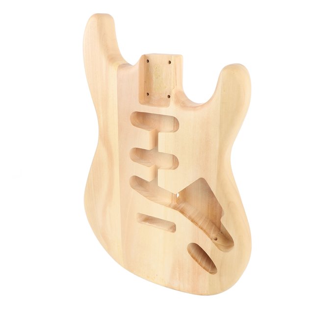 Unfinished Electric Guitar Body, Walnut Wood Unfinished Guitar Body Smoothly Appearance Replacement for Guitarist