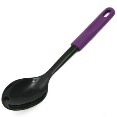 Chef Craft Basic Nylon Basting Spoon, 11.5 inch, Purple/Black