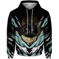 thumbnail image 2 of Sudadera con capucha informal holgada para hombre, ropa de otoño, sudaderas con capucha de moda para hombre, sudadera con capucha con estampado de conejito y gatito, ropa de calle Harajuku, 2 of 4