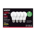 thumbnail image 3 of 4Pk - 5W A19 LED 3000K Dimmable E26 Medium base 230 deg. Beam Angle - 40w equiv, 3 of 7