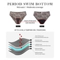 thumbnail image 2 of RELLECIGA Womens' Period Swimwear Waterproof Swim Briefs Leakproof Bikini Bottoms,for Menstruation, 2 of 7
