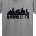 thumbnail image 4 of Inktastic Nashville Skyline Grunge Youth T-Shirt, 4 of 5