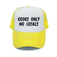 thumbnail image 1 of Kooks Only No Locals Printed Snapback Hat Skiing Surf Skateboarding Bend Visor Snapback Cap Trucker Hat Surfer Trucker Hat YP04856-60cm for adult Gao Jinjia LED, 1 of 2