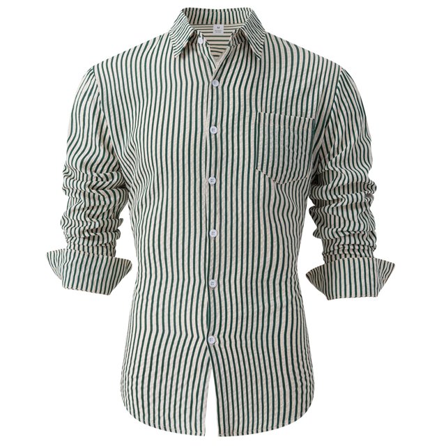 Blusa y camisa de manga larga con cuello vuelto para hombre, blusa informal de moda con botones y retazos, blusa de manga larga con cuello alto, blusa de poliéster para hombre