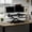 Black-35 in, variant on FLEXISPOT 32" Motorized Standing Desk Converter, Electric Stand up Desk Riser, Sit to Stand Dual Monitor and Laptop Workstation with Wide Keyboard Tray, Black