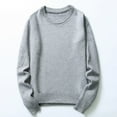 thumbnail image 2 of Men's Wool Sweater Coat Winter Warm Round Neck Pullover Casual Knit Top Soft Comfortable Stylish Versatile Layering, 2 of 2