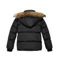 thumbnail image 3 of Wantdo Boy's Winter Coat Warm Puffer Coat Windproof Ski Jacket with Hood Black 8, 3 of 7
