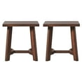 thumbnail image 4 of 2-Pack Walker Edison Modern Farmhouse Solid Wood Side Tables Medium Brown, 4 of 6