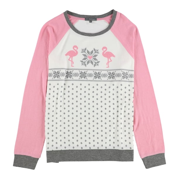 PJ Salvage Suéter de pijama de flamencos rosados para mujer, multicolor, mediano