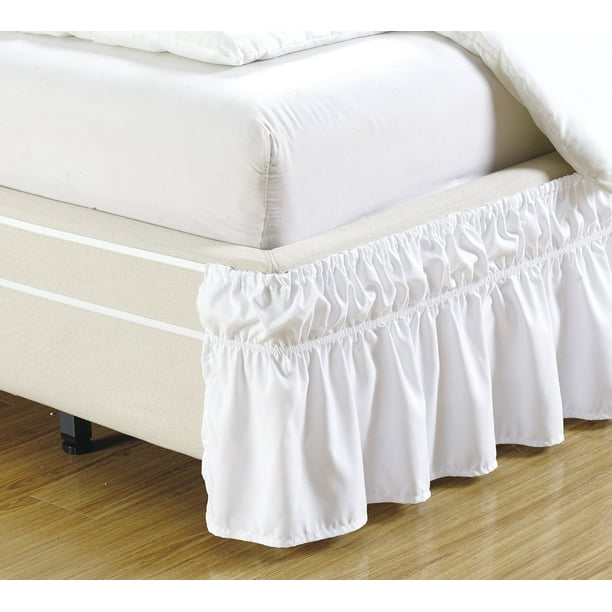 Fancy collection Wrap Around Style Easy Fit Elastic Bed Ruffles Bed