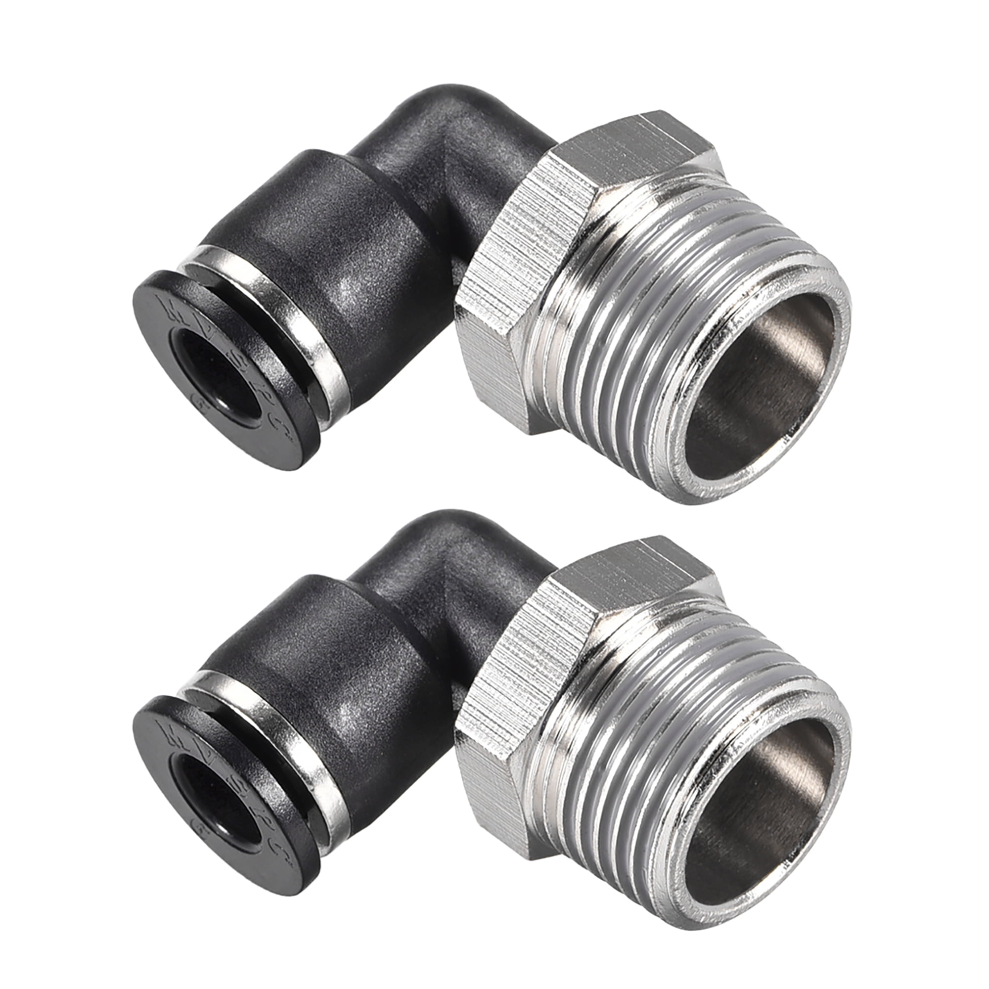 Jienk 5PCS Pneumatic Male Elbow 1/2 Tube OD x 3/8 NPT Thread Push to Connect Air Fittings,90 Degree Quick Connector for Air Compressor Air Horn Air Bag Jienk 5PCS Pneumatic Male Elbow 1/2 Tube OD x 3/8 NPT Thread Push to Connect Air Fittings,90 Degree Quick Connector for Air Compressor Air Horn Air Bag